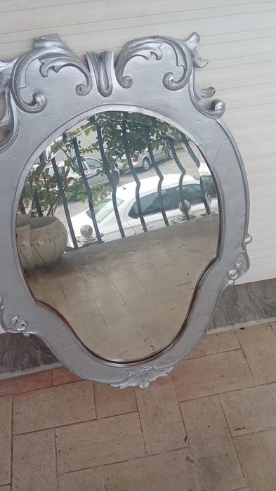 ESPELHO Artístico Moldura em Madeira. C Novo 3 Fotos