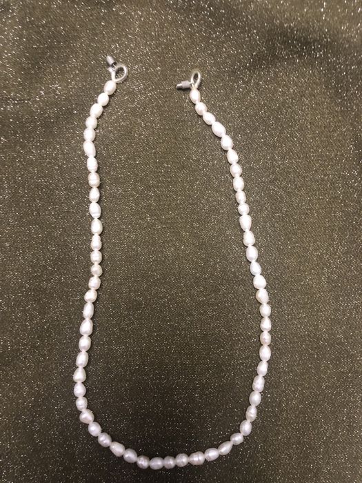 Бусы чокер , браслет искусственно выращенный жемчуг