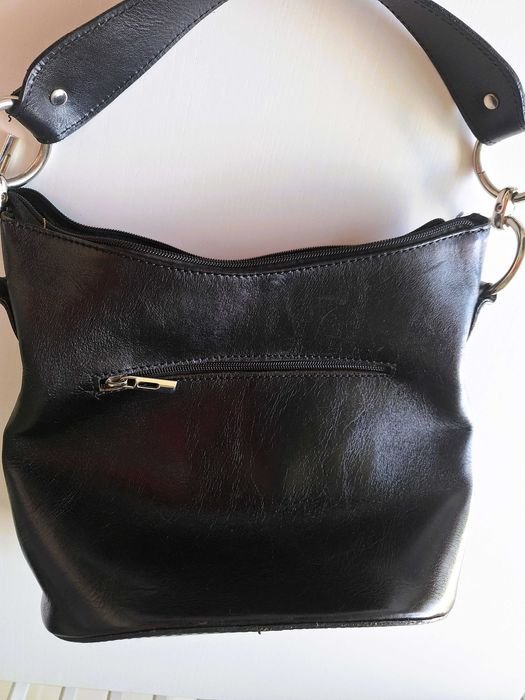 Skórzana włoska torebka bucket Vera Pelle