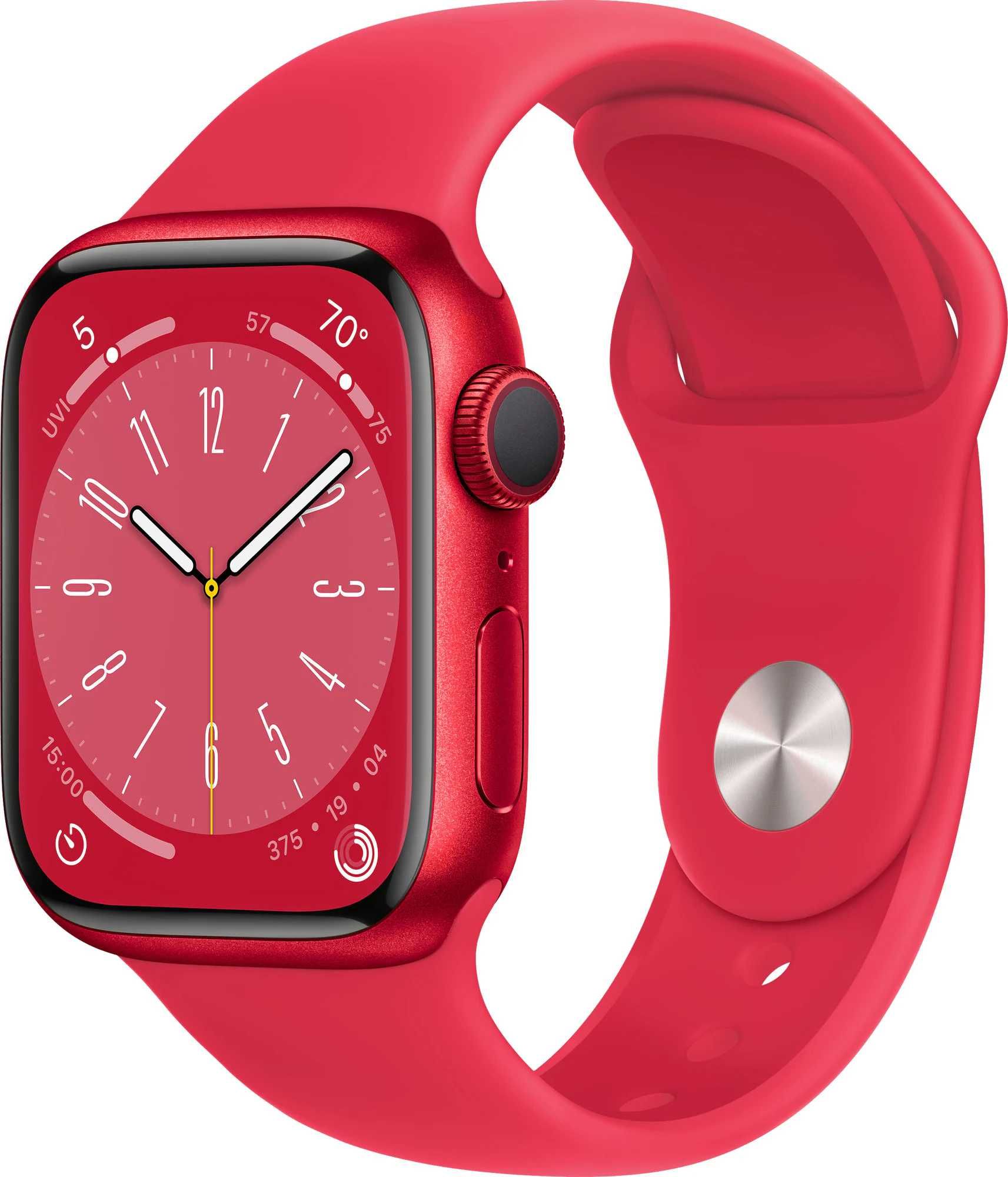 Apple Watch 8 | 41mm | Red | GPS | 100% | klasa A+ | GRATISY #2363b