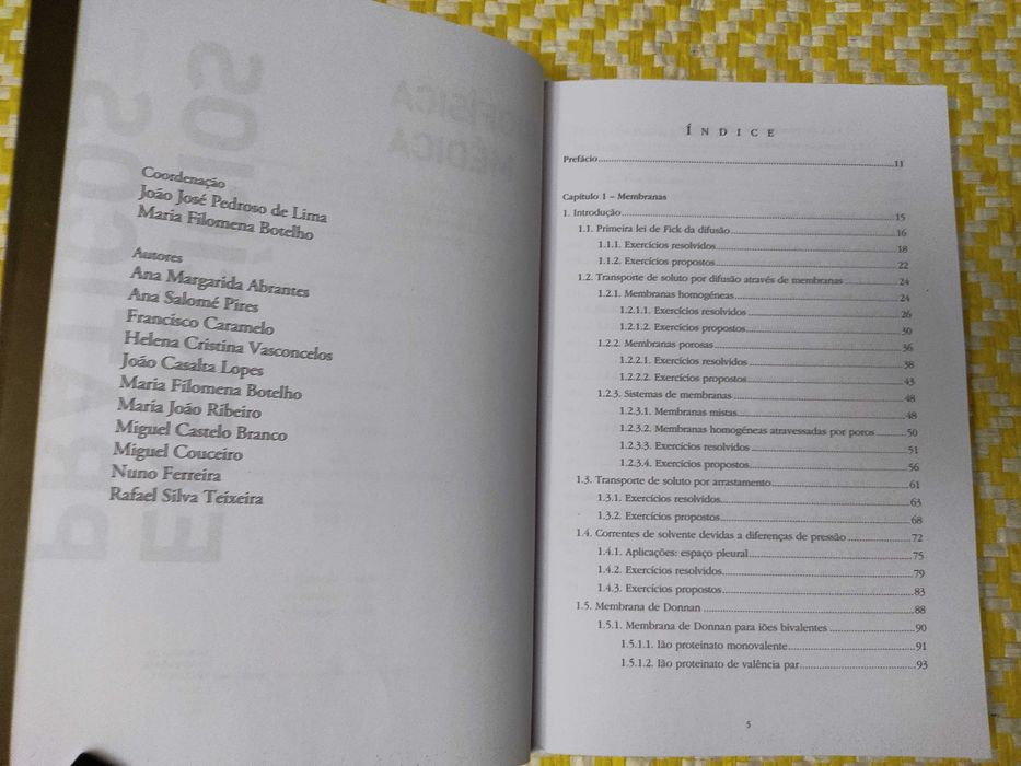 Biofísica Médica - Exercícios práticos 
 J. Pedroso Lima - M Botelho