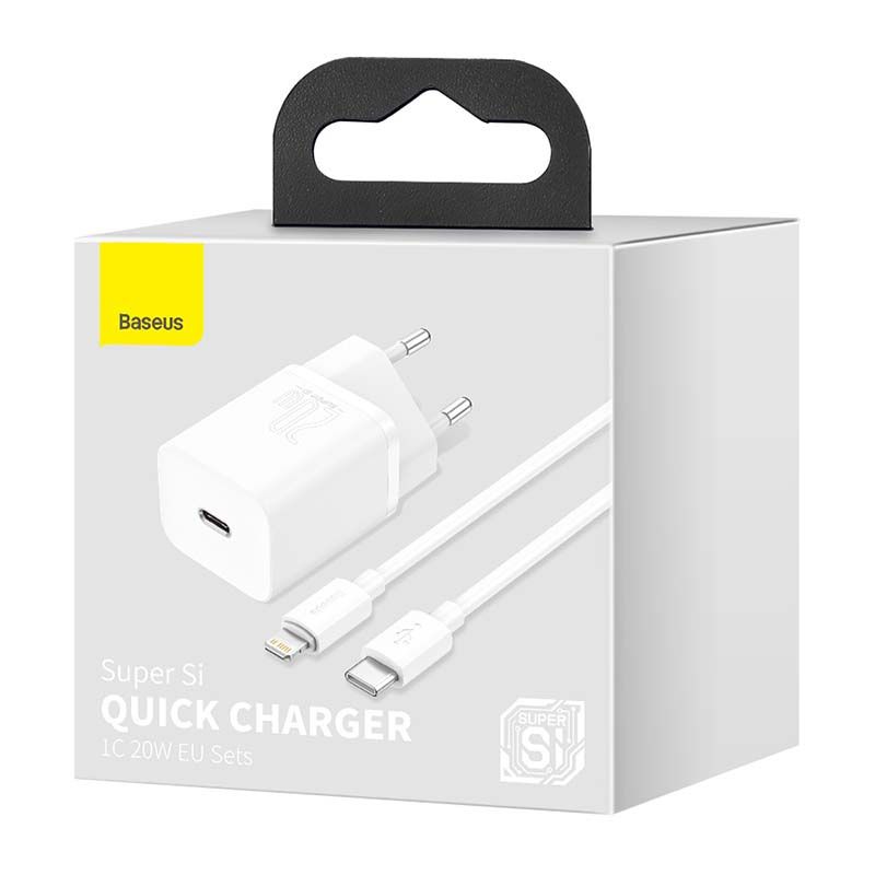 Ładowarka sieciowa Baseus Super Si 1C 20W z USB-C do Lightning 1m