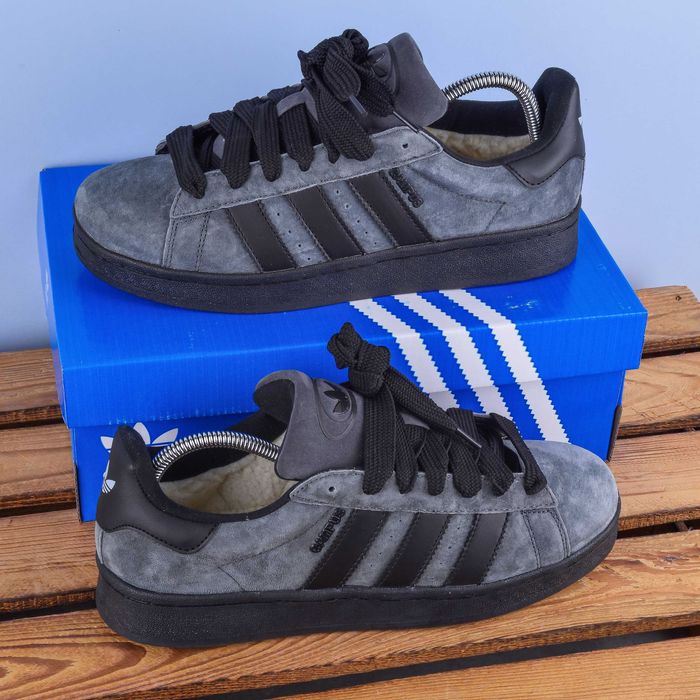 (2019) Зимові з хутром Adidas Campus Кросівки (з 37 по 46) адідас