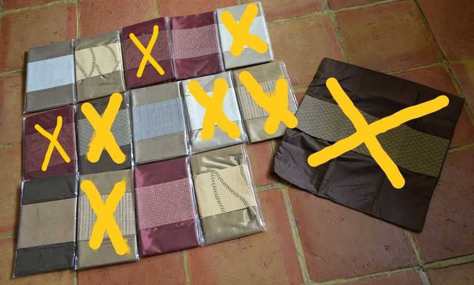 Capas Almofada Seda. RESTO DE LOJA. NOVAS