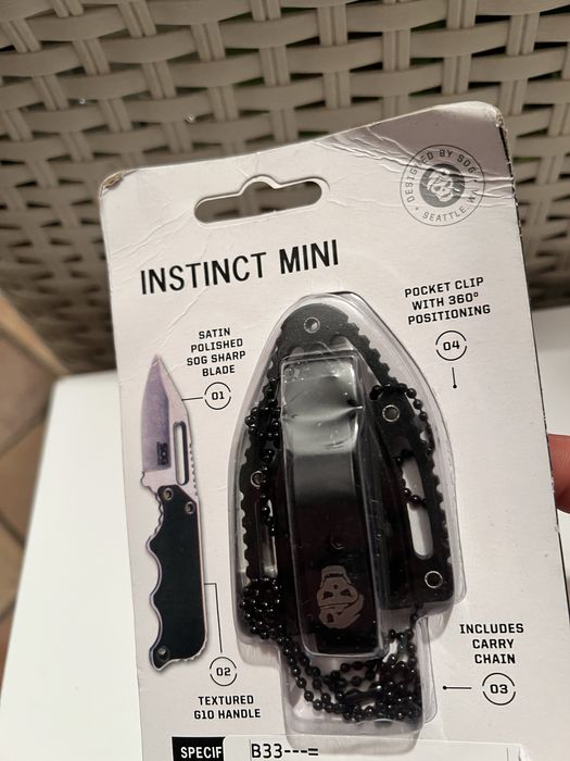Mini nóż typu neck kozik taktyczny sog myśliwski