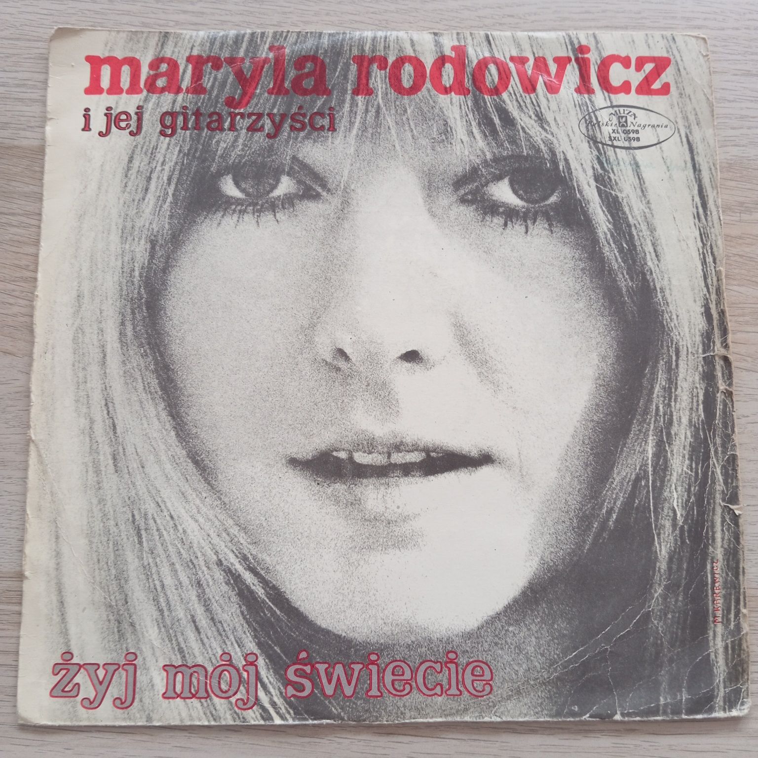 Maryla Rodowicz i jej gitarzyści, Żyj mój świecie, płyta winylowa