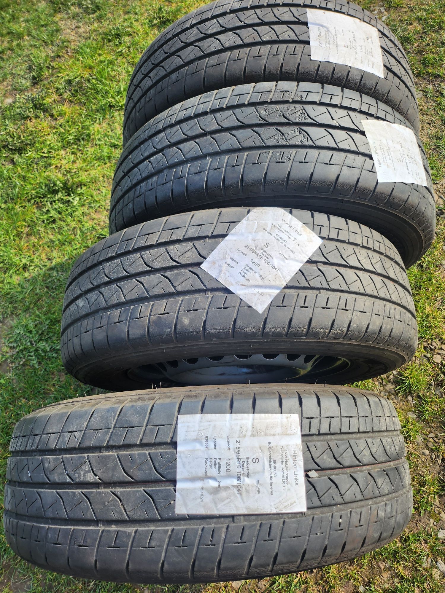 Колеса Фольцваген T6.1 215/65R16C, диски з резиною VW Т6 Т5 t5 t6