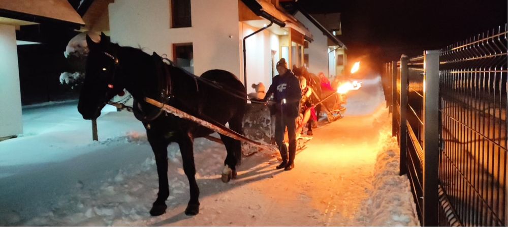 Domki nad jeziorem Czorsztyńskim, Domki w górach na zimę