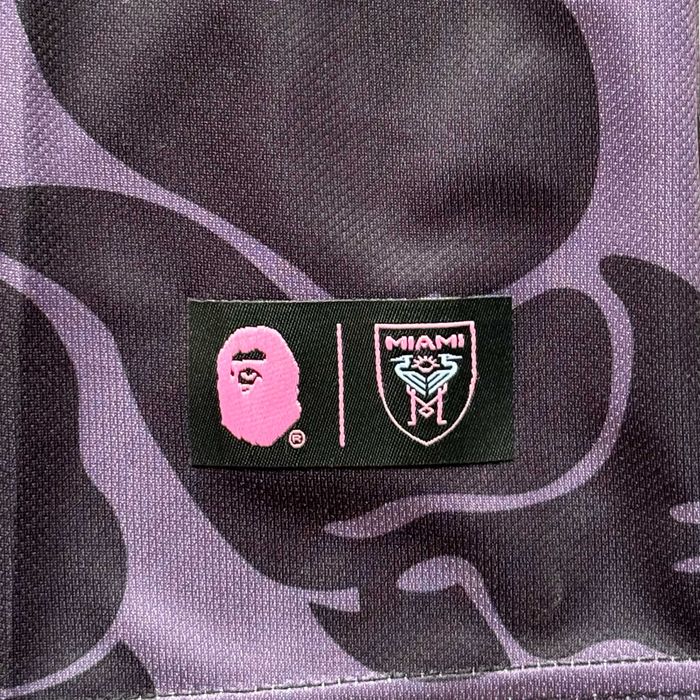 Футболка Bape Inter Miami(S, M, L) у чорному кольорі.