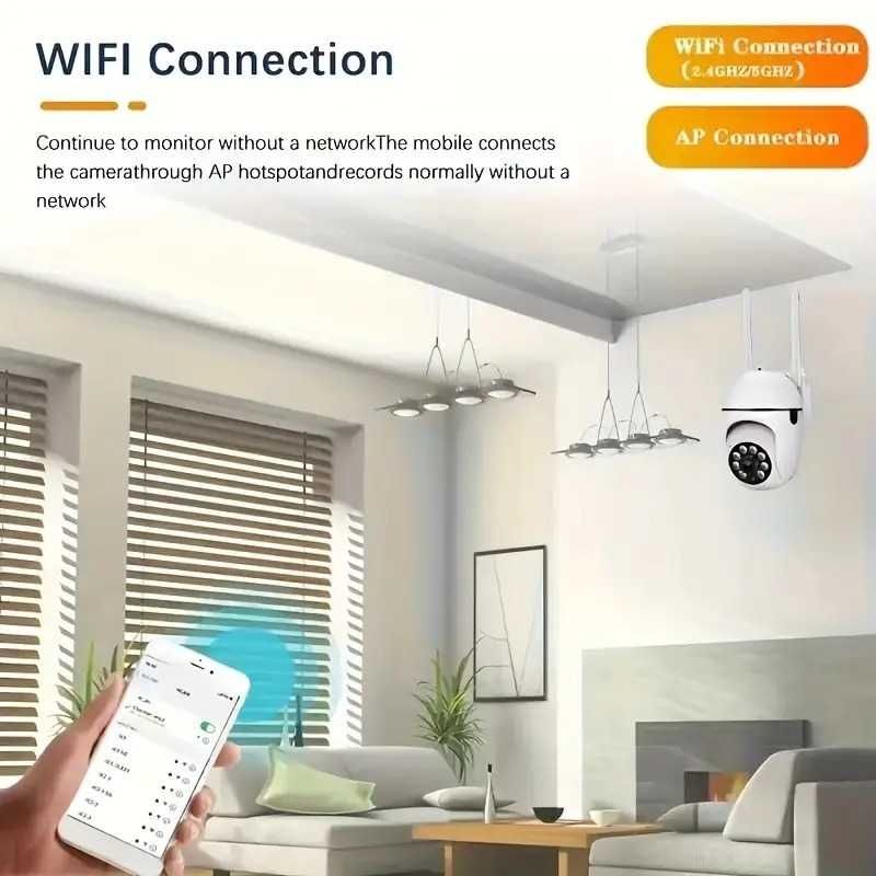 Bezprzewodowa Wewnętrzna kamera WiFi 1080P