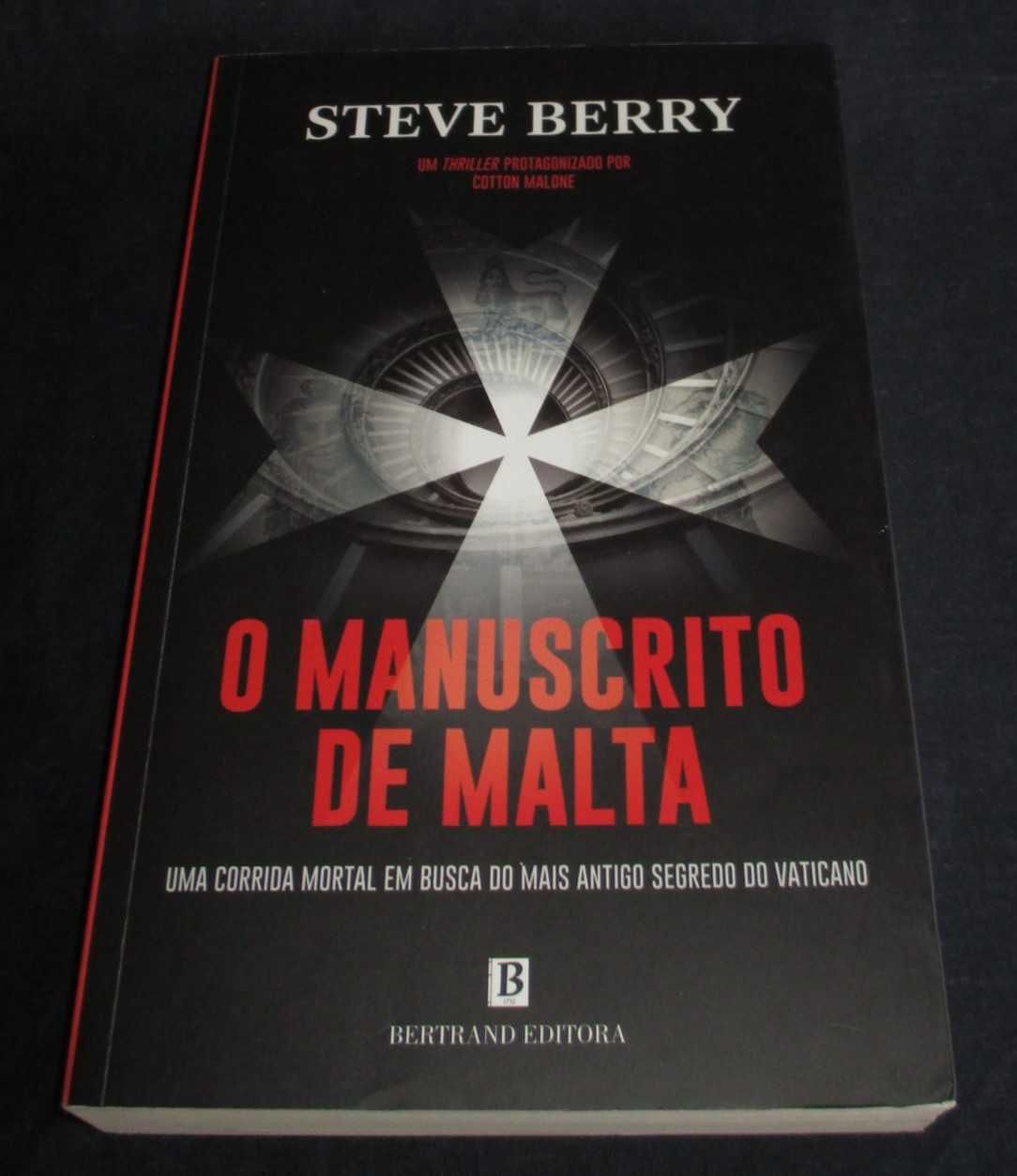 Livro O Manuscrito de Malta Steve Berry