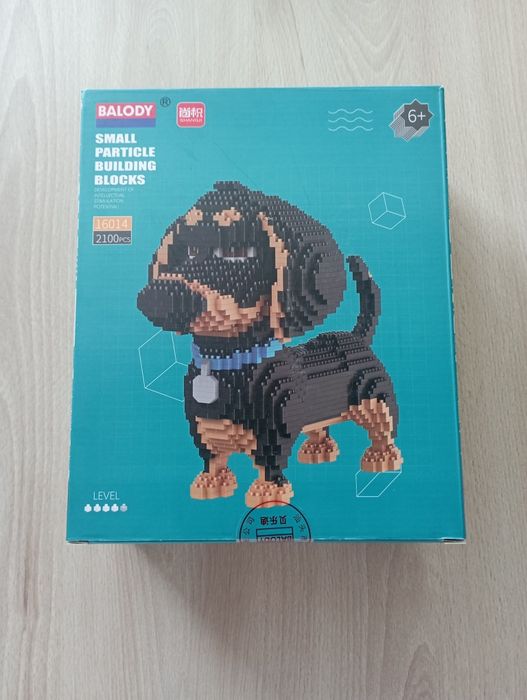 Piesek Jamnik, Balody,klocki konstrukcyjne, 2100 elementów