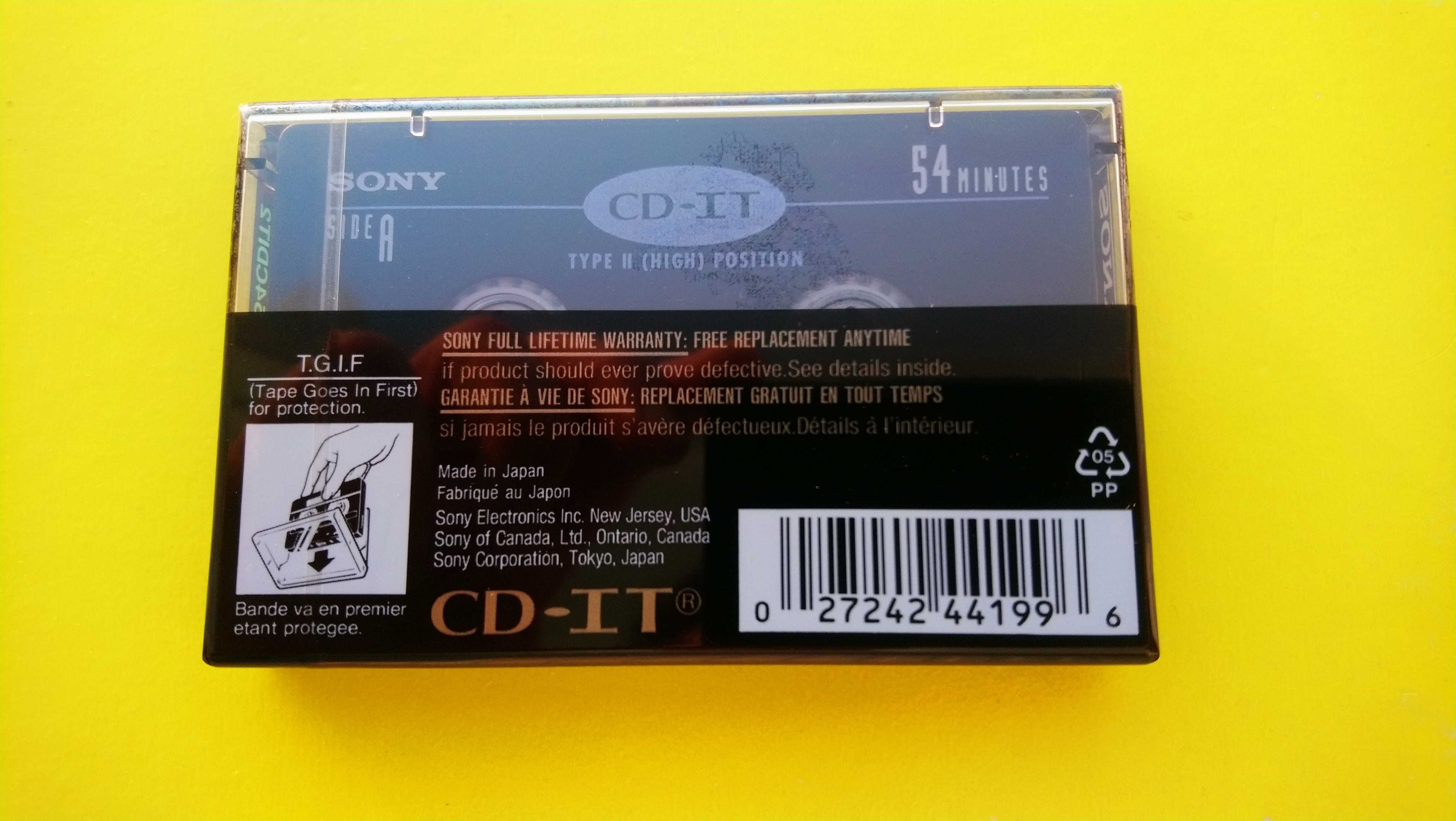 Аудиокассета, аудіокасета, аудио кассета, кассета Sony CD-IT 74