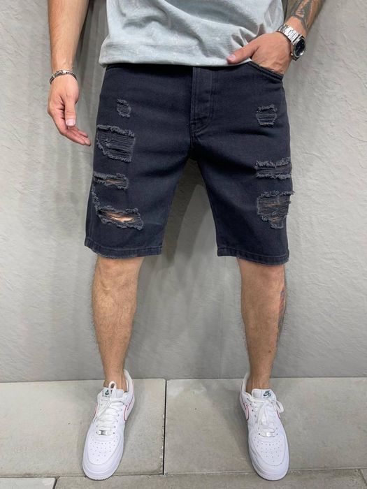 Шорты джинсовые новинка 2024 мужские мода