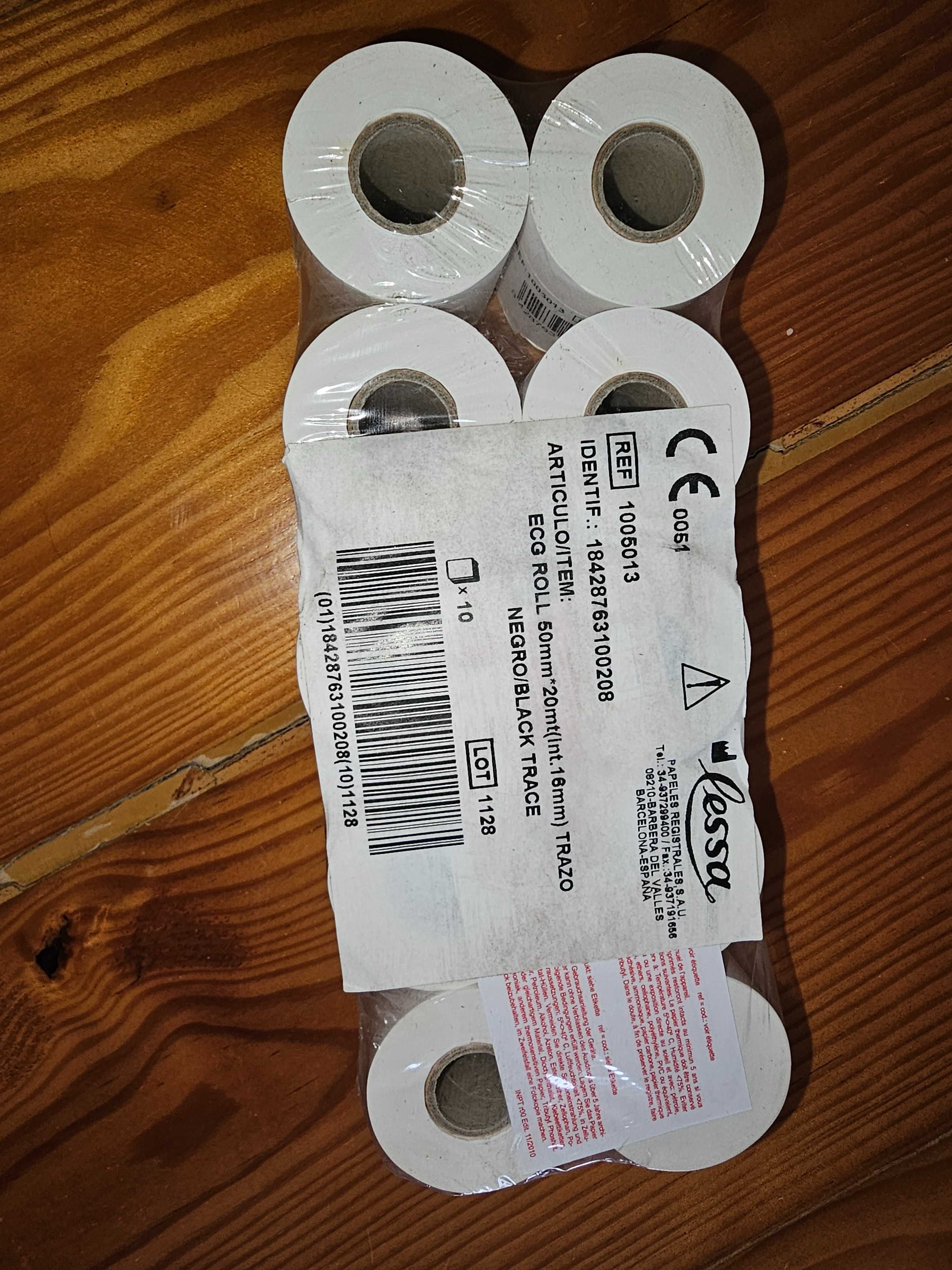 24 Rolos de papel para Eletrocardiograma