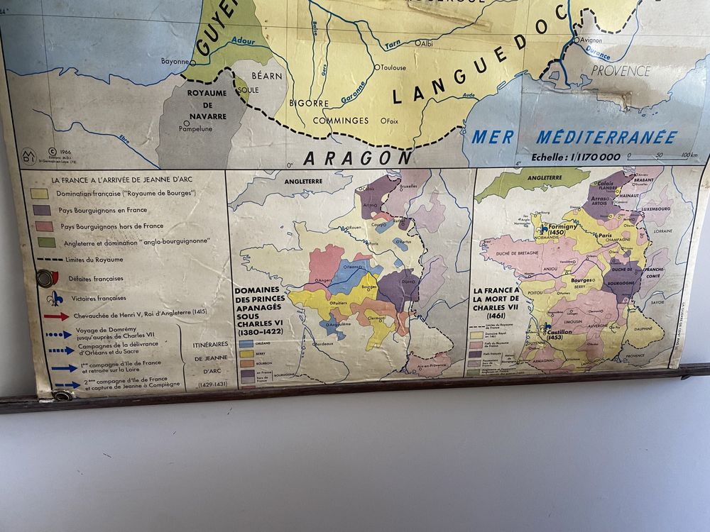 Mapa da Guerra dos Cem Anos I e II