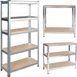 REGAŁ MAGAZYNOWY 180x90x40 METALOWY 5 półek 875kg do piwnicy magazynu