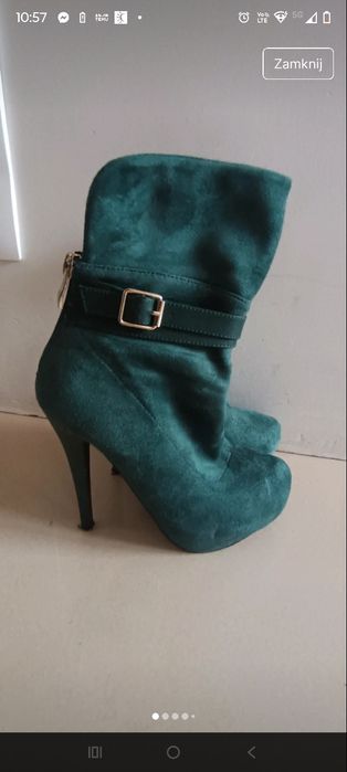 Kozaki 35 szpilki platforma