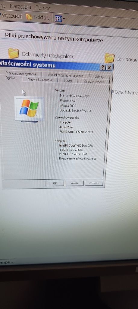 Komputer  stacjonarny HP, monitor DELL, drukarka HP