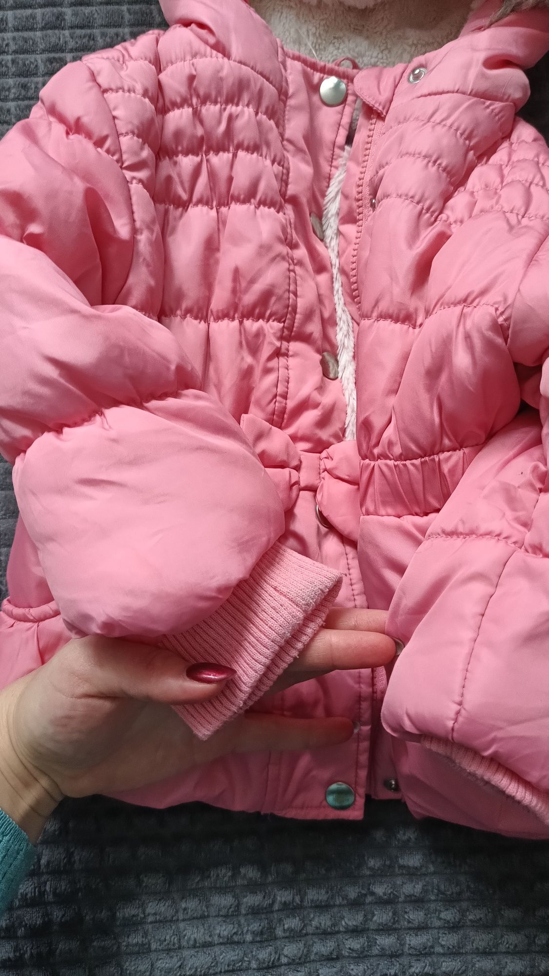 zimowa kurtka  różowa