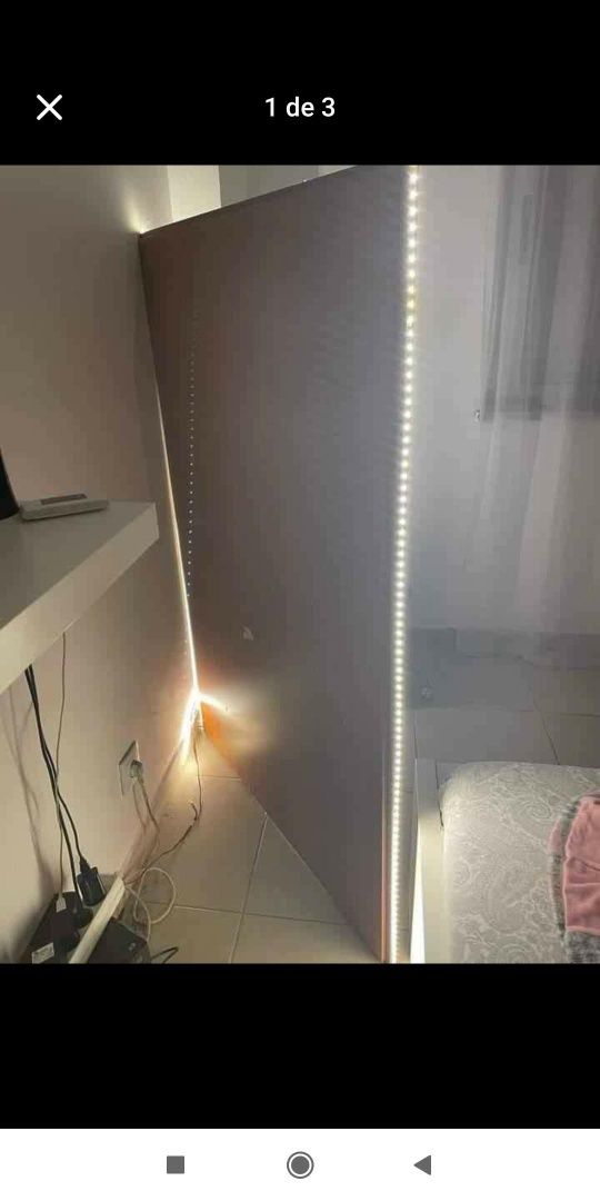 Espelho grande com led