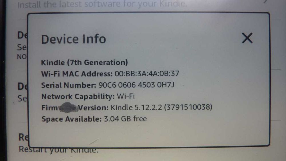Amazon Kindle 7 Touch - czytnik ebook -ów 4GB WiFi