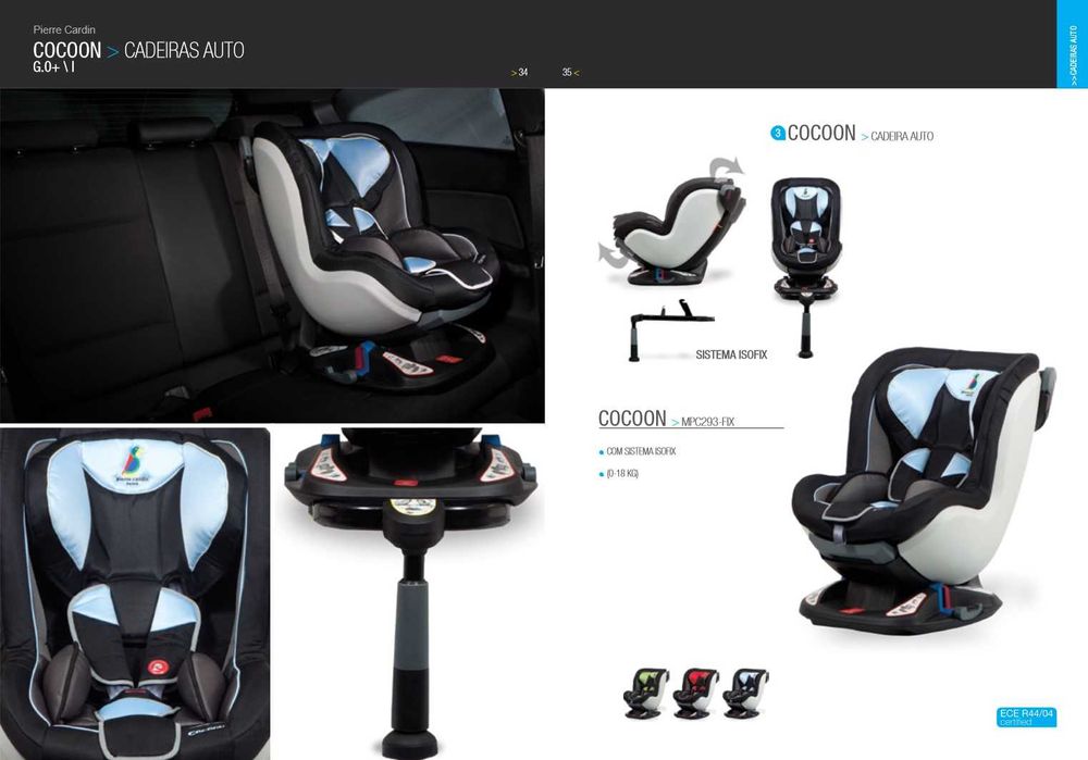 Cadeira de Bebe Auto com isofix