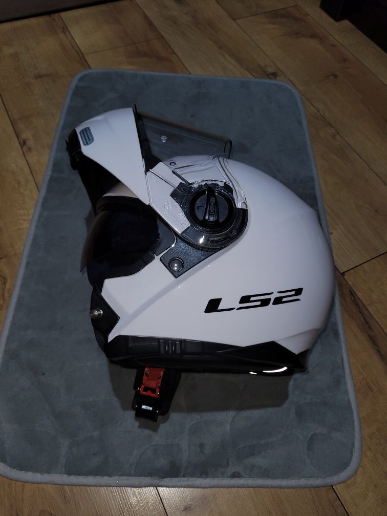 Kask szczekowy LS2 FF325 Strobe r. S biały