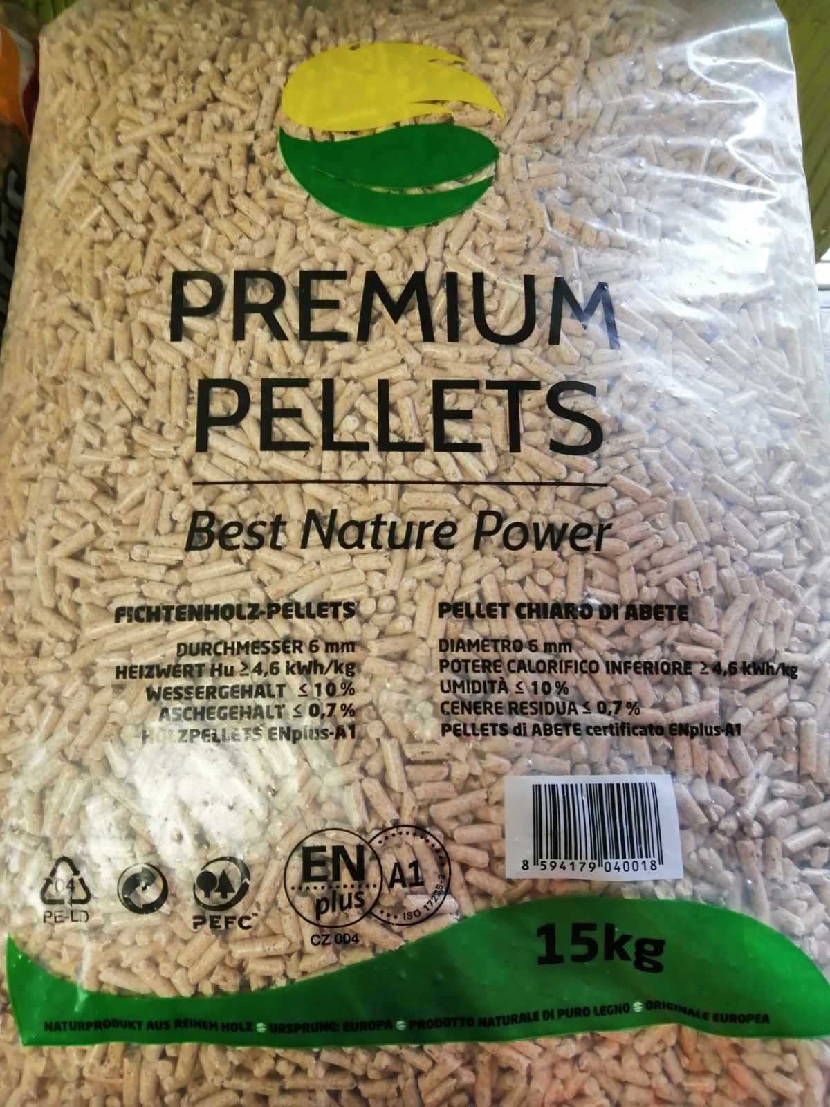 Pellet Biomasa Premium Karoń Energy Gold  Biomac Feniks