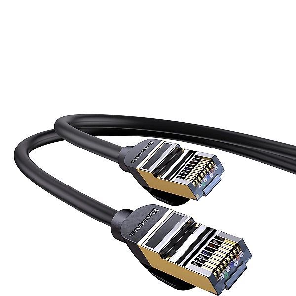 Baseus Speed Seven szybki kabel sieciowy Rj45/10Gbps 1.5m czarny (wkjs