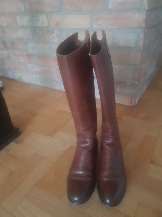 Kozaki damskie  skórzane Bugatti