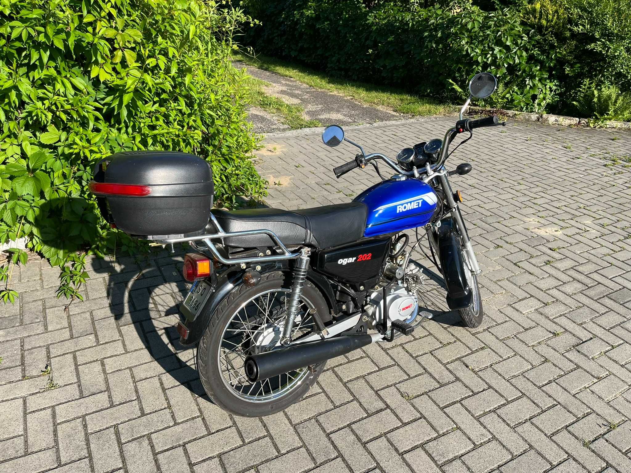 Romet Ogar 202, 2014 rok, stan bdb, 1130 km, po serwisie, kask, szybka