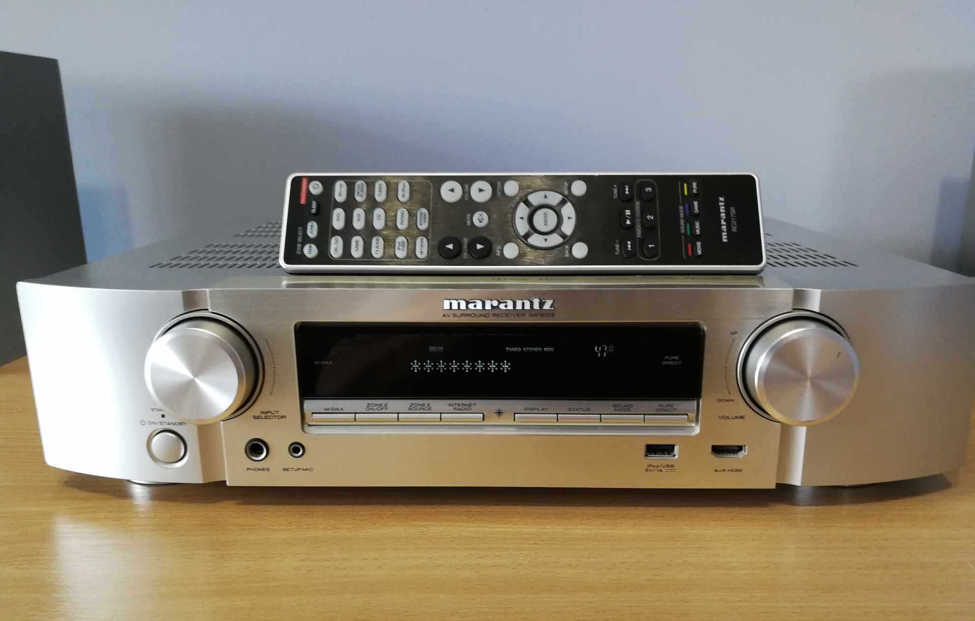 Amplituner Marantz NR 1603 HDMI USB Netplayer Spotify Zadbany !