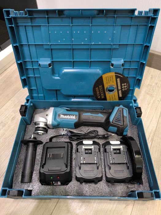 Болгарка аккумуляторная makita DGA 404, 2 аккумулятора
