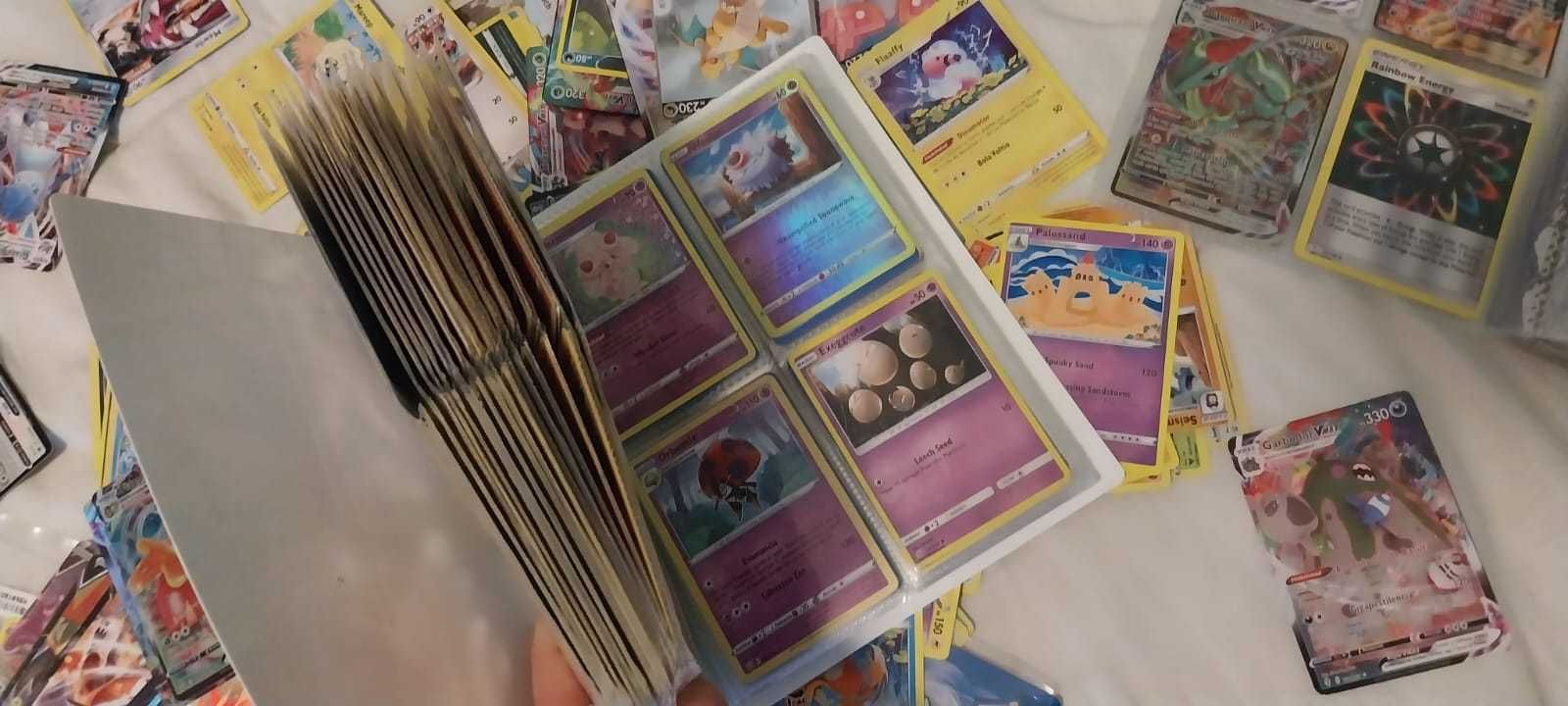 coleção de cartas Pokémon mais de 500 cartas e muitas cartas raras