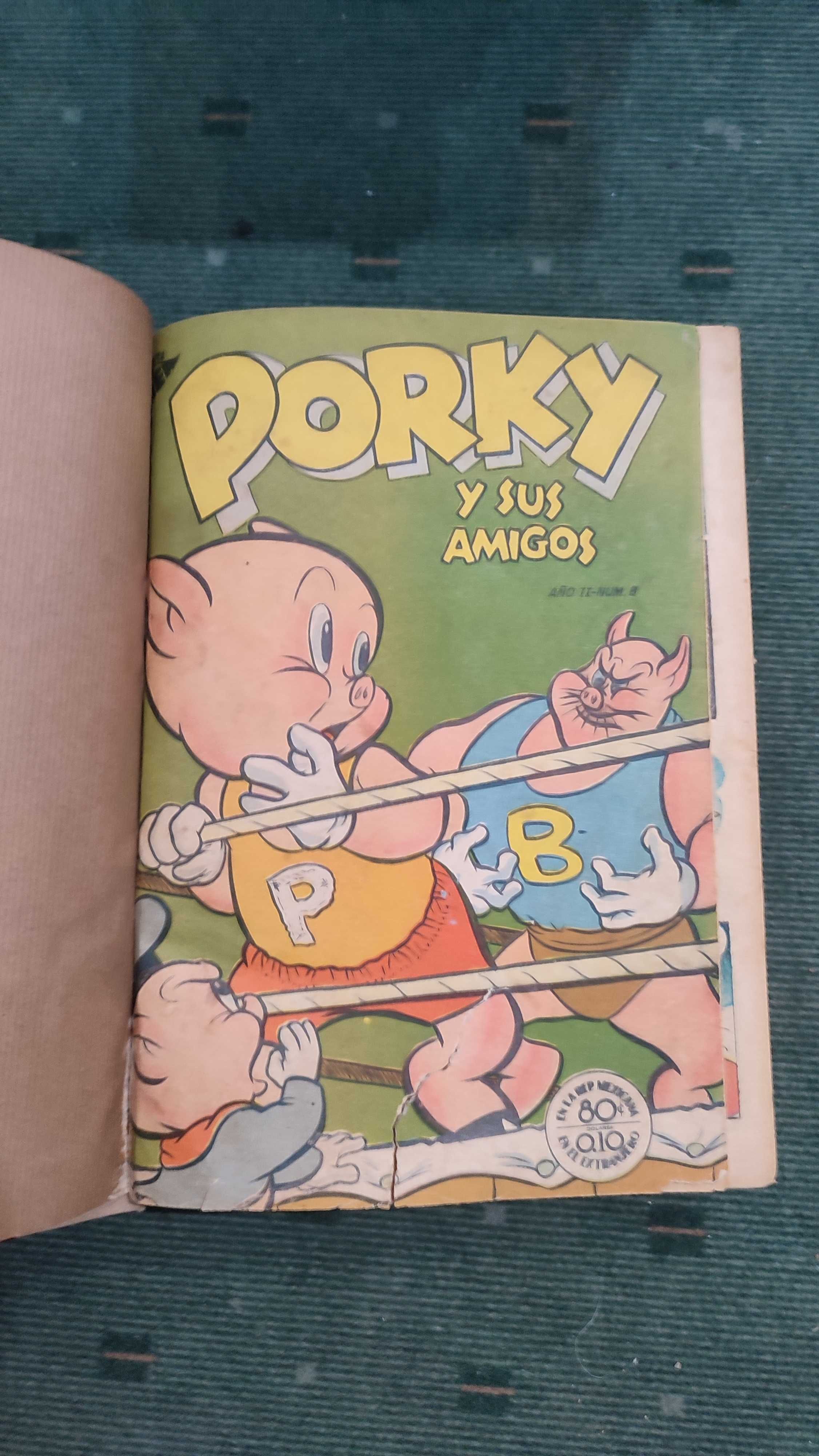 Volume de BD Porky e sus Amigos - 18 revistas encadernadas