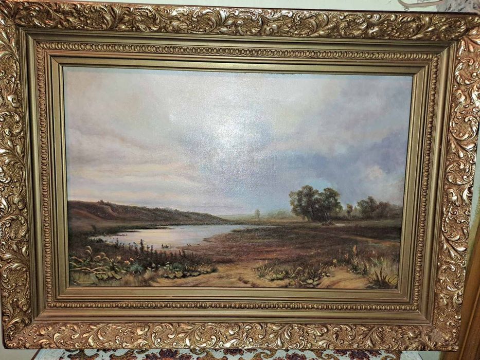 Картина Бабака Вячеслав Петрович в раме на миллион .1992 года