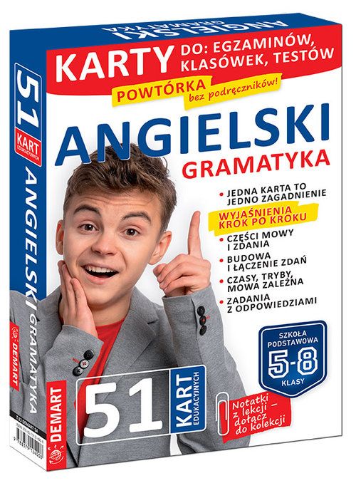 Język Angielski Gramatyka Karty Edukacyjne