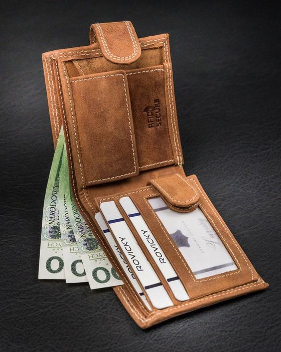 skórzany portfel męski na zatrzask - always wild