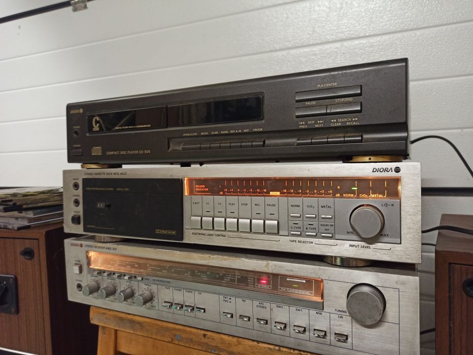 Diora zestaw AWS 307 + kaseciak szuflada Deck MDS4422 + deckCD gratis