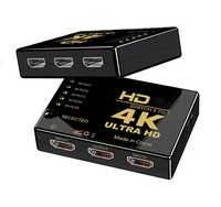 Switch HDMI 5x1 + pilot ROZGAŁĘŹNIK przejściówka