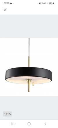 NOWA  Lampa  Artdeco  czarno/ zlota