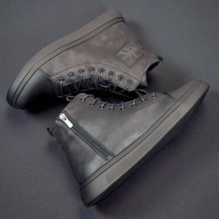 Теплі шкіряні черевики на байке Hugo, Calvin Klein, Baldinini