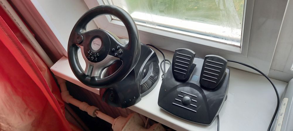 Ігровий руль Gembird STR-SHOCKFORCE ігровий для ПК.