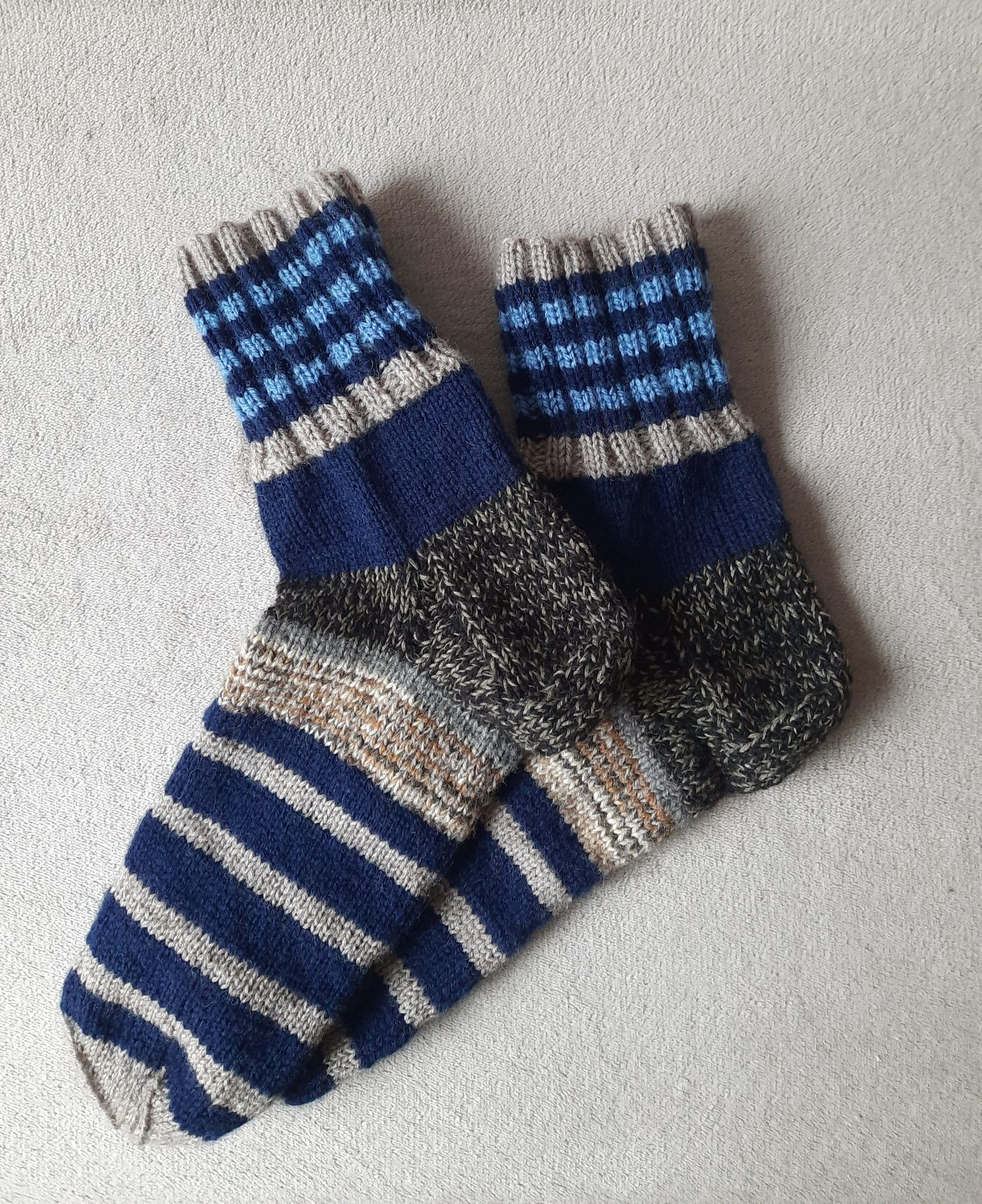 Носки вязаные, шкарпетки в'язані теплі