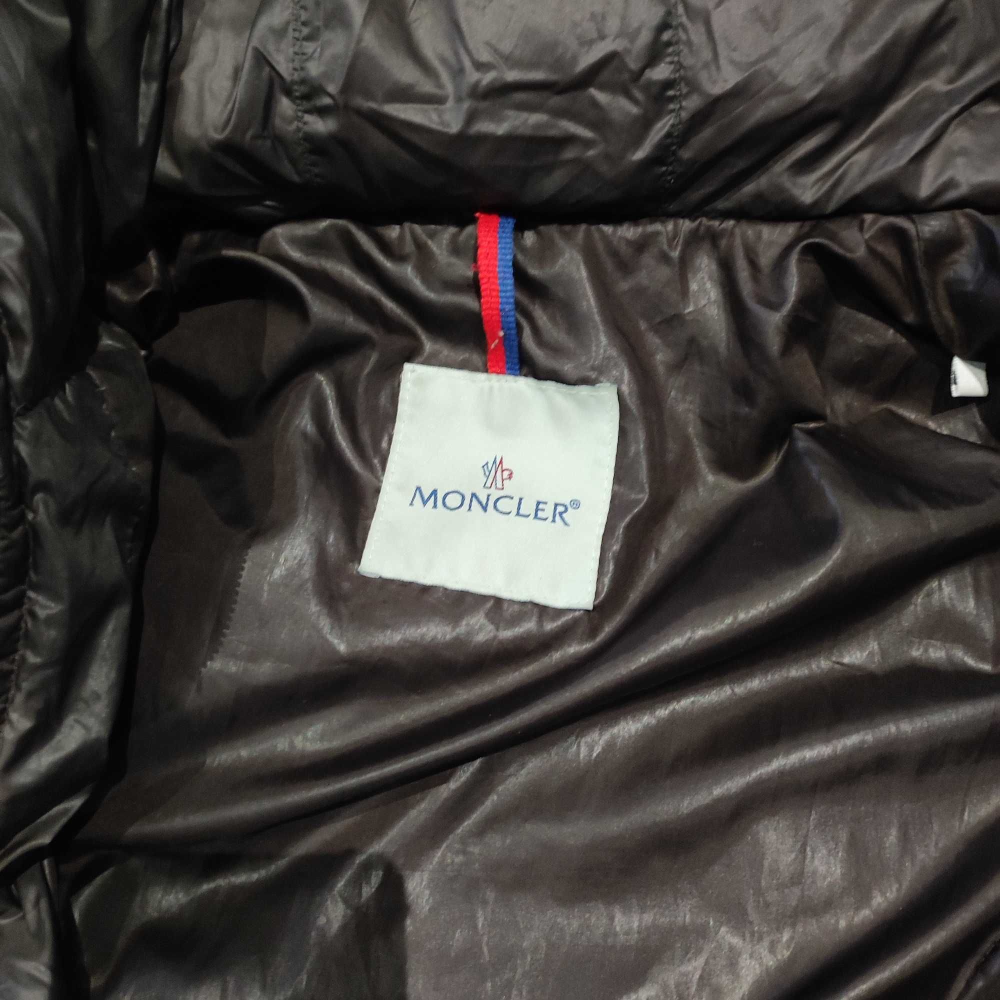 Kurtka puchowa S moncler damska czekoladowa