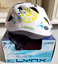 Шлем защитный Lynx Kids White, размер М 52-56 см