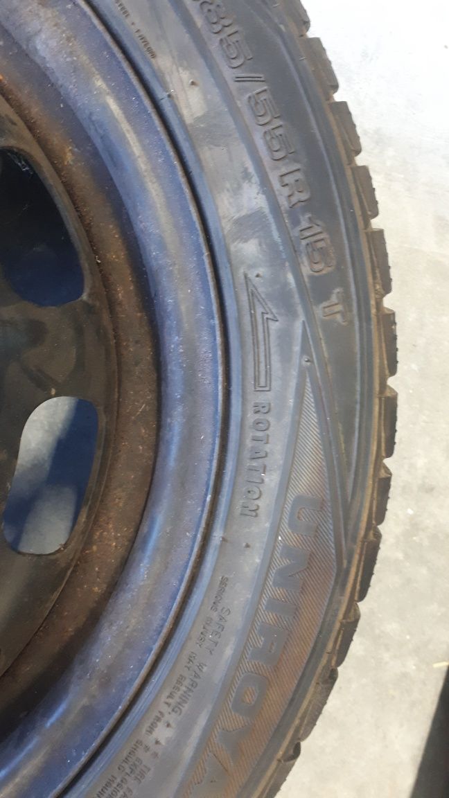 4 koła z oponami zimowymi 185/55 R15