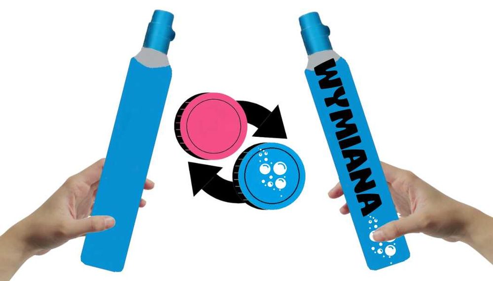 Nabój Cylinder Butla SodaStream Wymiana Nabicie CO2 ! Różowa Niebieska