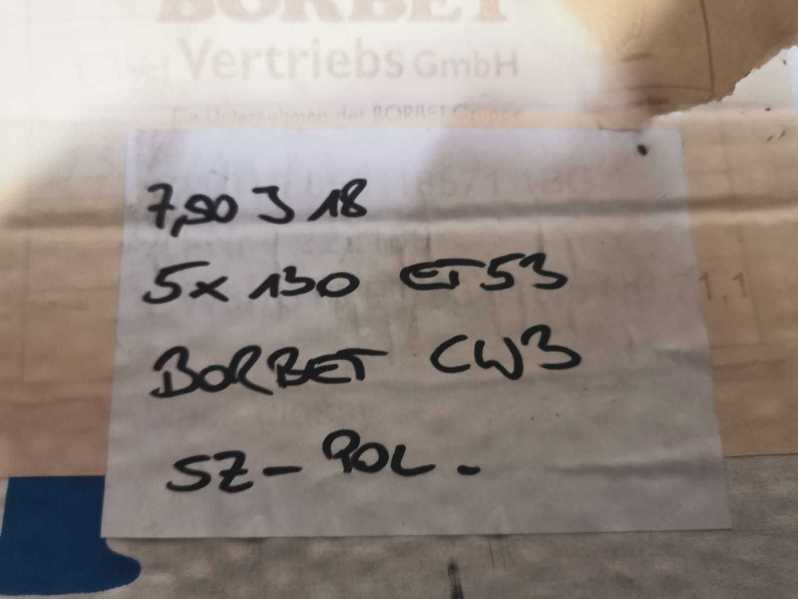 Alufelgi Borbet CW3 7,5Jx18 Audi Q7 5x130 ET53 nowe